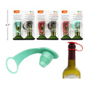 Tapón de botella vino de silicona Luciano (2pza) (Viene en colores variados al azar)