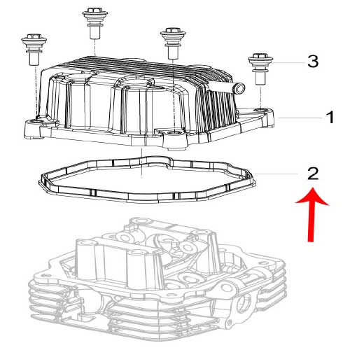 Empacadura de la tapa de cilindro (TNT135)