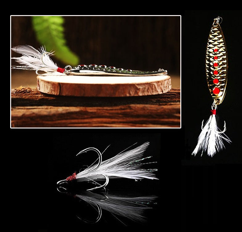 Señuelo metálico 5cm anzuelo triple