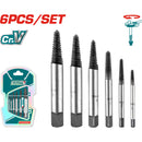 Juego de Extractor de Tornillos 6 piezas. Cr-V, Dureza:48~52HRC