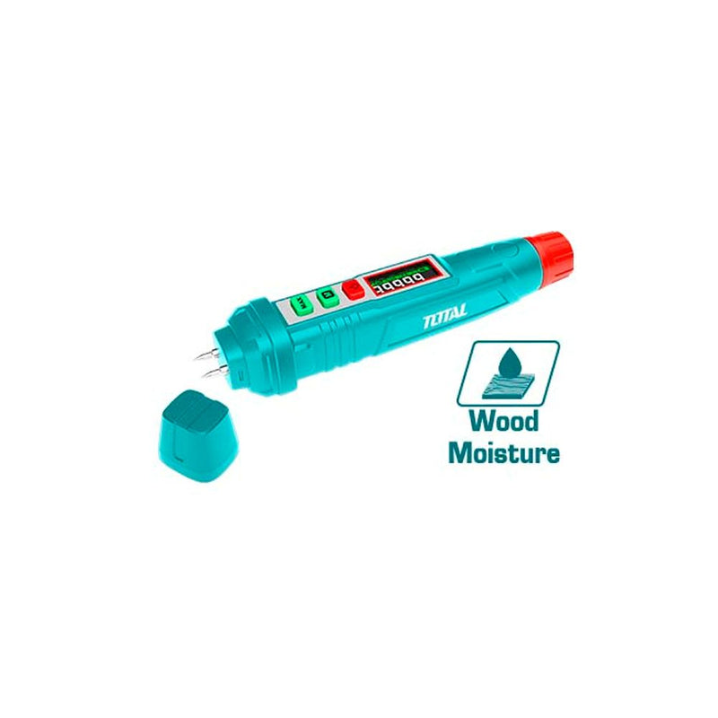 Medidor de humedad para madera y digital con pantalla LCD.