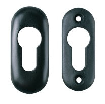 Embellecedor de PVC para Cilindro Tipo Europa. Color Negro