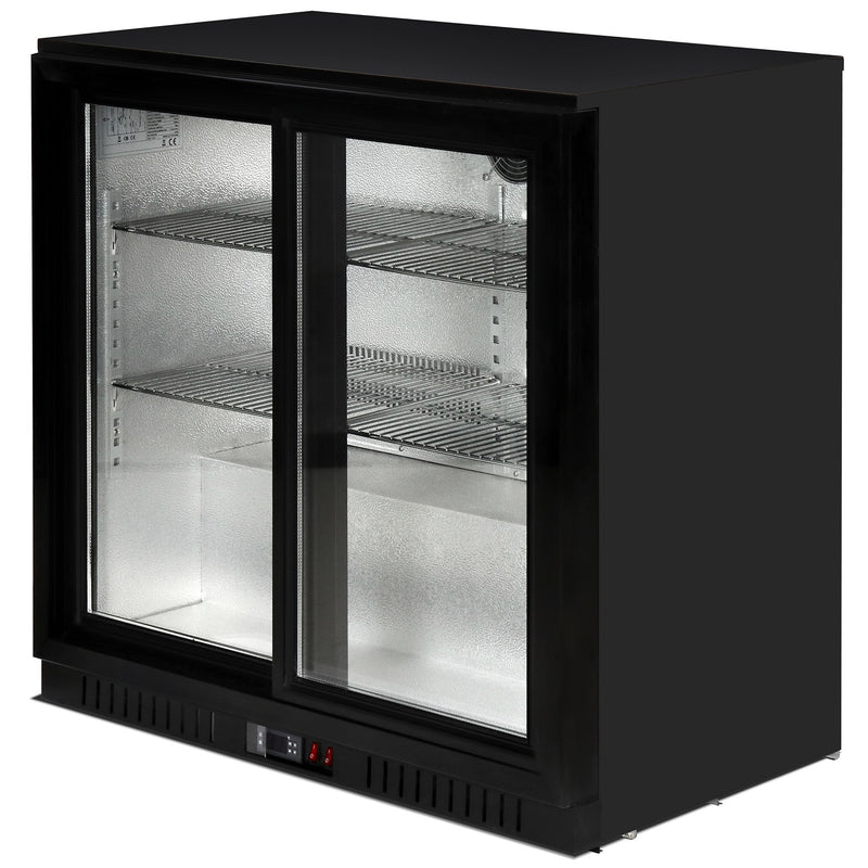Refrigerador de 2 puertas. Nevera comercial para bar. 900*535*840mm