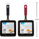 Mini sartén cuadrada Luciano, 5.5 "Alum., Antiadherente  (1pza) (colores variados al azar)