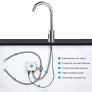 Grifo automatico con sensor para lavamanos. Funciona a Baterias dc 6v o 110V plug. Para agua fria