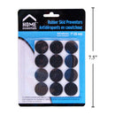 Preventores antideslizamiento de muebles de 12 piezas, 1 "de diámetro, caucho