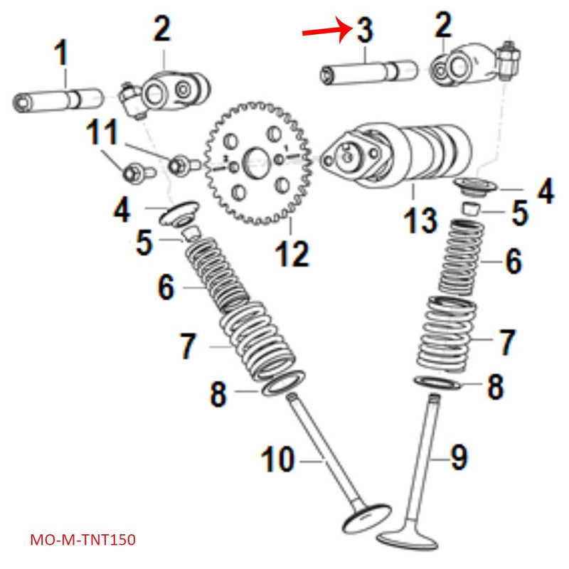 Eje de balancines (TNT150)