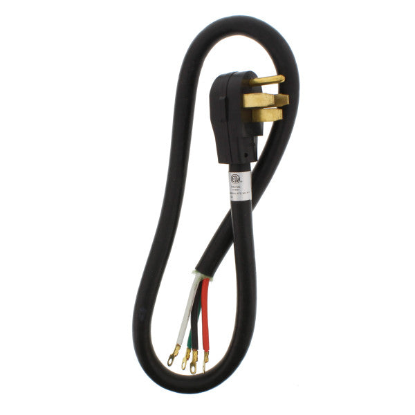 Enchufe Cable de 4 pies con 4 polos para electrodomésticos de 50 amp. 220V