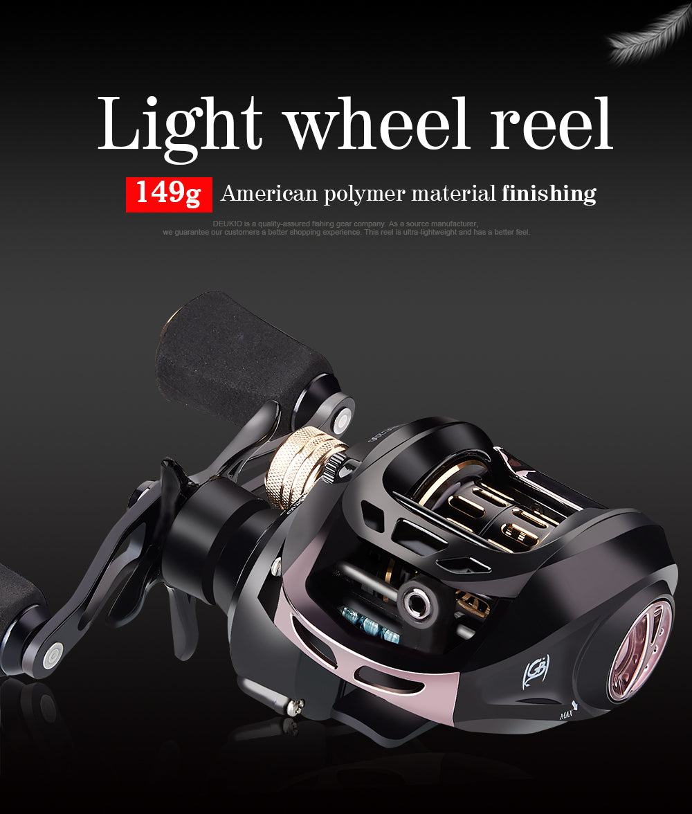 Carrete pesca Ultraliviano GB2000 casting Zurdos