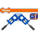 Pinza abrazadera con doble botón de liberación rápida. Sujeción de 70mm. Aleación de aluminio.