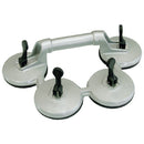 Ventosas de cuatro copas en fundición de aluminio con palancas Soporta 180 Kg