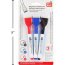 Marcadores Rotuladores de pizarra blanca de 3 piezas con pincel