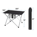 Mesa plegable liviana para acampar / bolsa de transporte, 22.5 "x 16.5 x 16''
