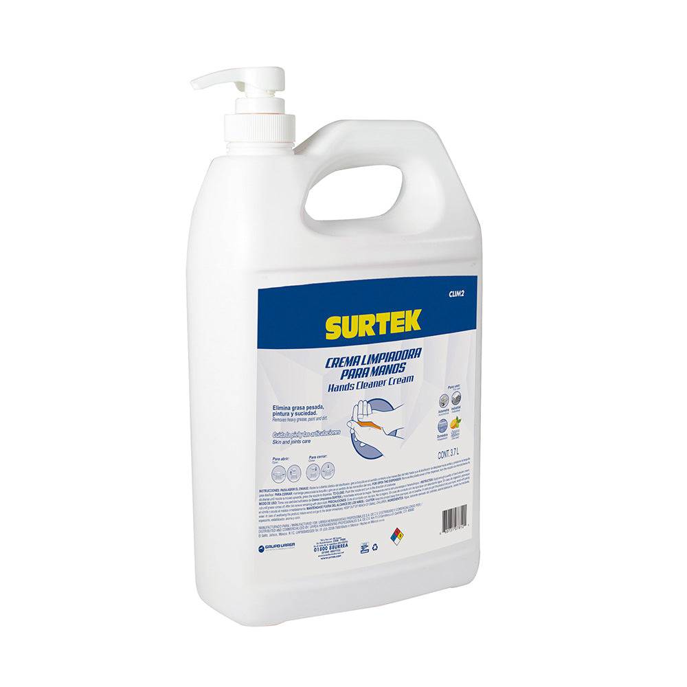 Limpiador de manos 3.7L Surtek detergente para grasa de las manos