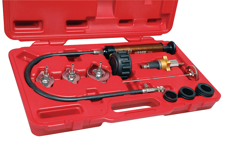 Juego para detección de fugas en radiador 6 piezas Urrea