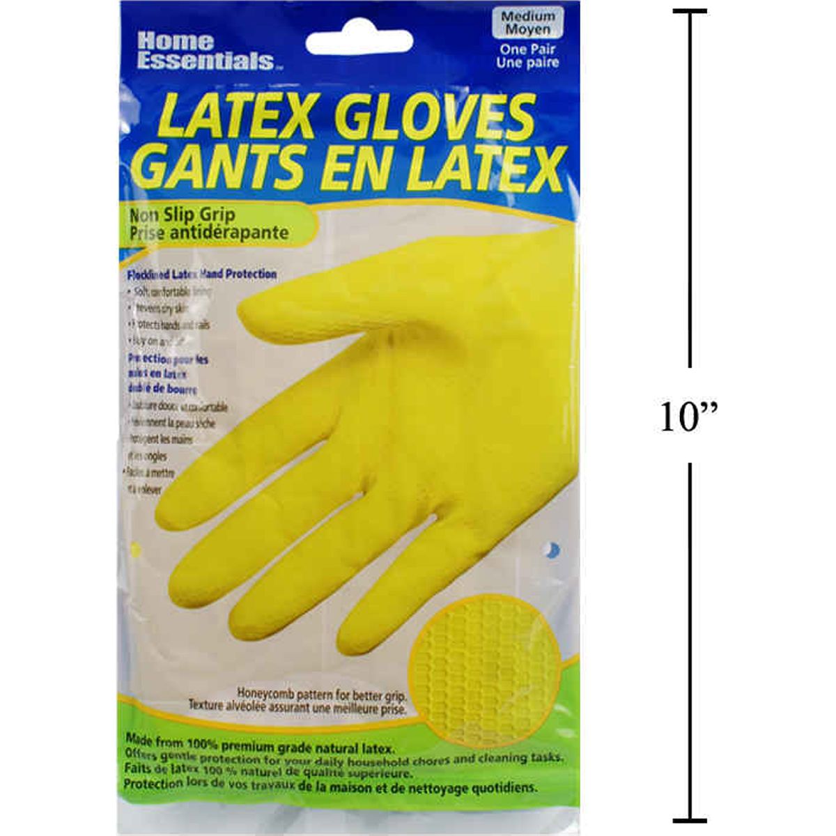 Guantes de caucho para el hogar, Sz: M, 15.5 mil, 12 "L