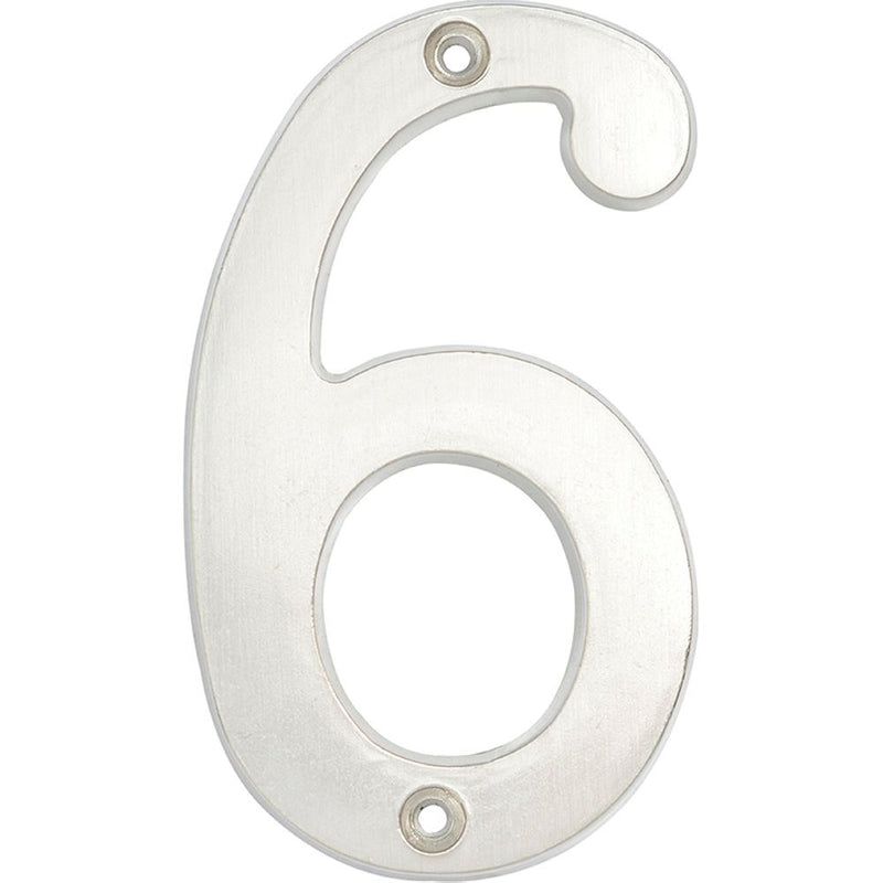 Numero 6 slim 4" cromo satinado Lock