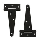 (Par) Bisagra en T de 4" de color negro.