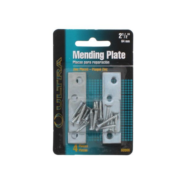 Placa de unión rectangular galvanizadas de 2-1/2" x 5/8"