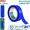Gutapercha tape eléctrico Azul. 0.13mm 18 mm x 20m. Resistente al fuego. (1 pza)