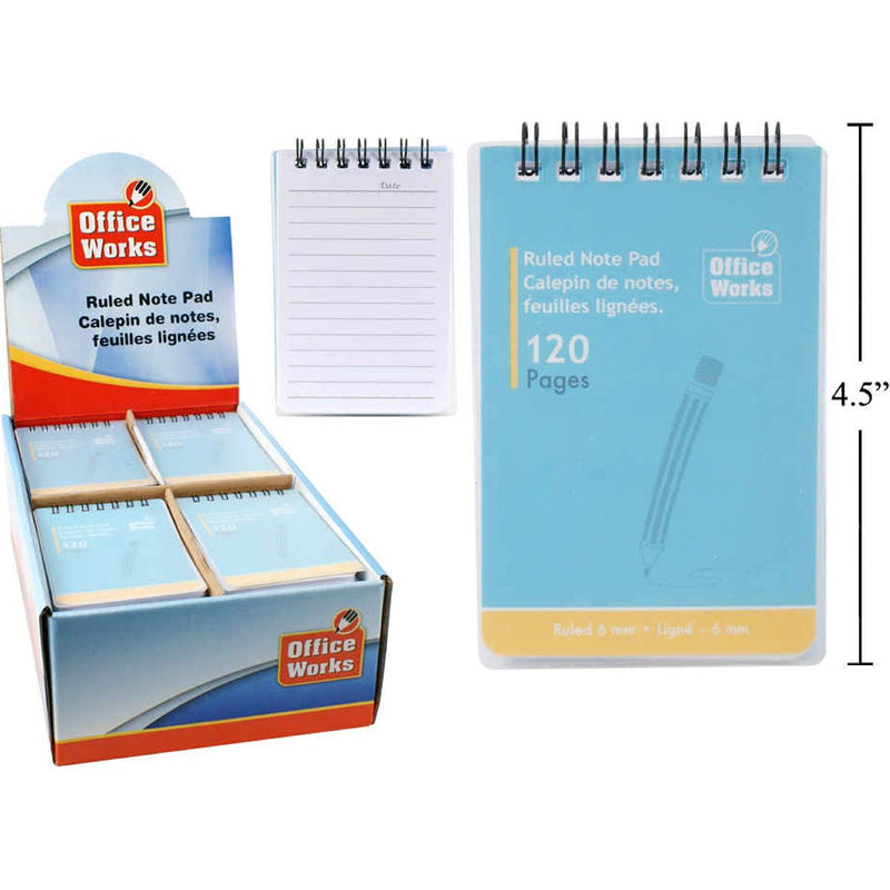 Bloc de notas con cubierta de plástico, 120 páginas