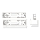 CIERRA PUERTA DE PISO 300 kg puertas de hasta 1,45 mt largo tapa satinado 500000 ciclos hidraulico cierrapuertas freno