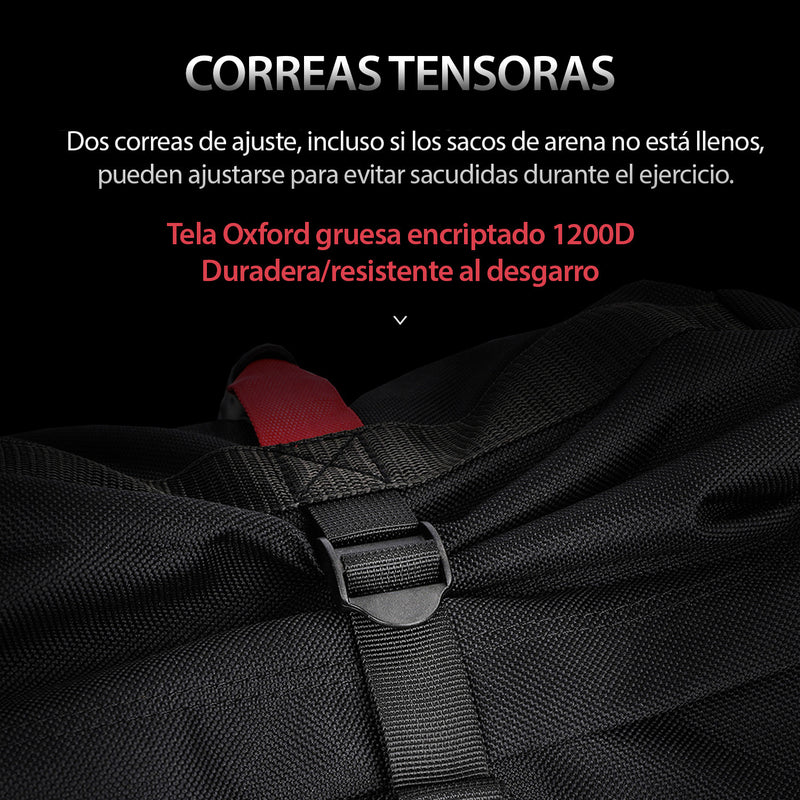 Maleta para entrenamiento funcional heavy duty con bolsas de arena