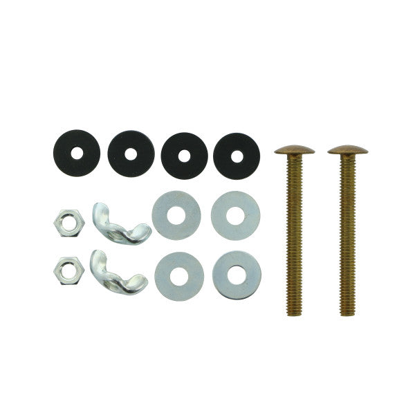 Juego de 2 pernos de inodoros cerrado de 5/16" x 3"