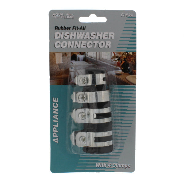 Conector de goma con abrazaderas para drenaje