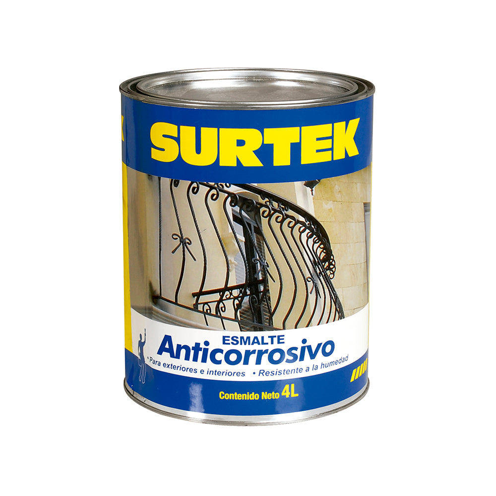 Esmalte anticorrosivo blanco 4lt Surtek