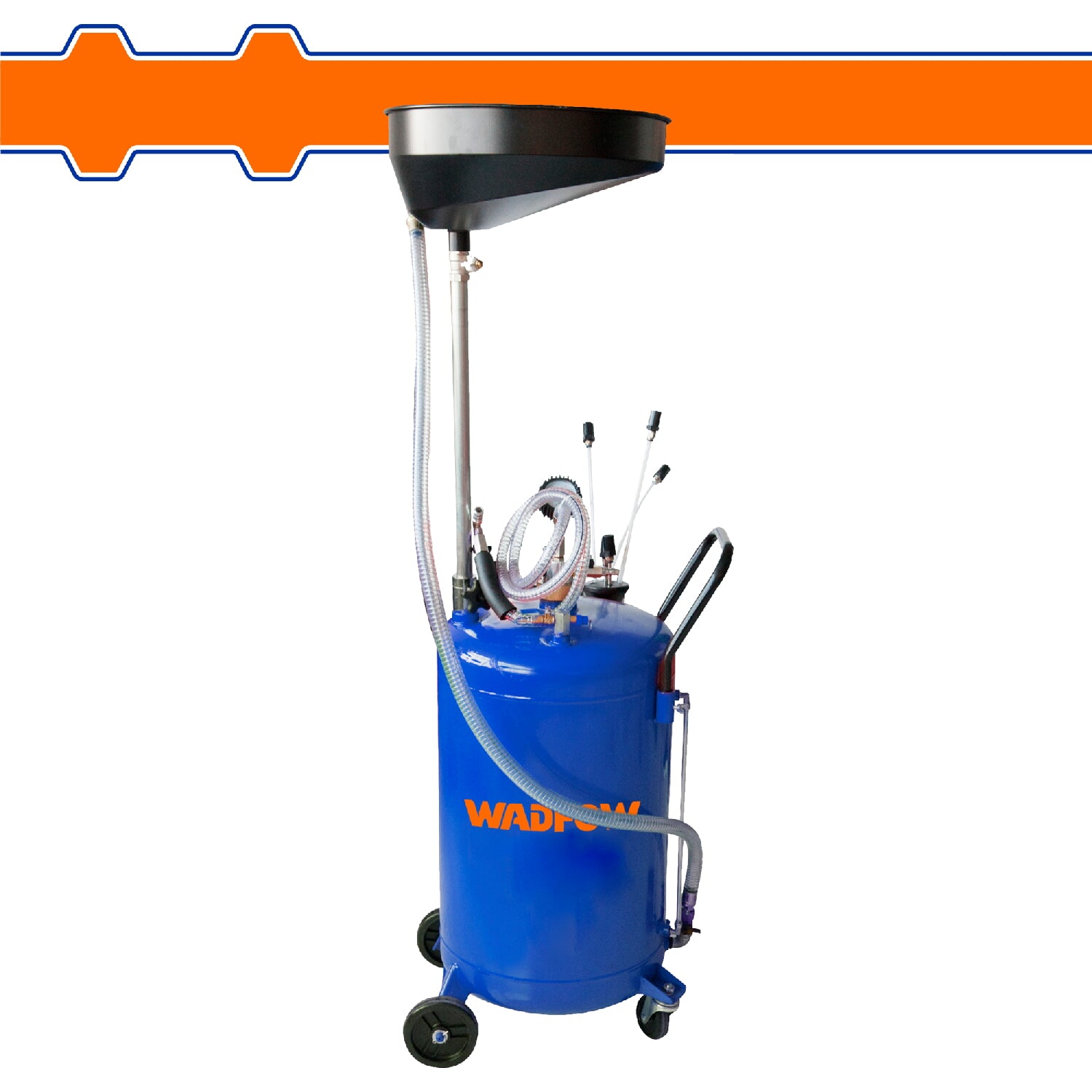 Bandeja Recolectora de Aceite con depósito visualizador. Cap: 18 Gal. Capacidad de lavabo: 10L taller mecanico