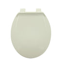 Tapa de asiento semi redondo para inodoro. Color hueso