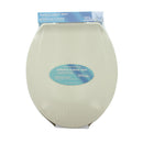 Tapa de asiento semi redondo para inodoro. Color hueso