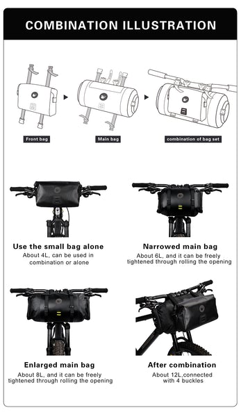Kit de Bolso para Fijar en Manubrio de moto/bicicleta. Rhinowalk