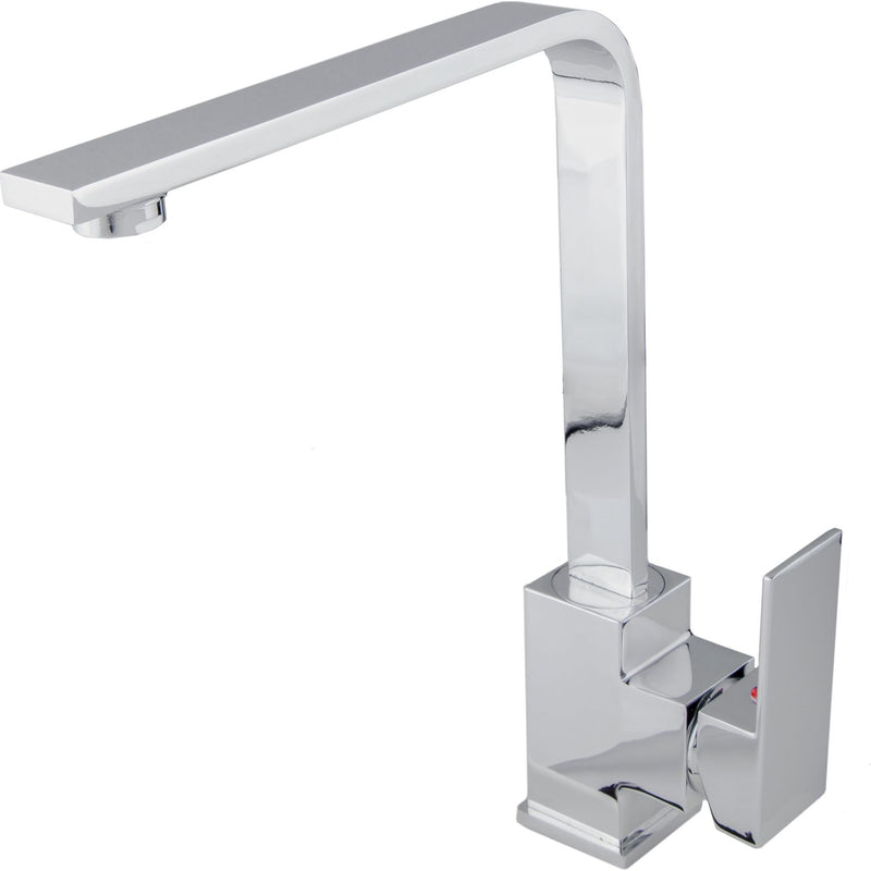 Llave de fregador monomando ecológico para fregador. Tipo cuadrado