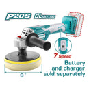 Pulidora de Felpa de Bateria Lithium-Ion de 6"(150mm).20 V.No IncluyeB/C.Rosca TipoM14.