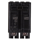 Breaker eléctrico 70 amperios de 2 polos, 120/240 V. General Electric (GE)