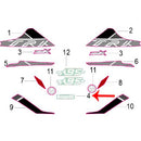 Calcomania Benelli Blanco (TRK502X)