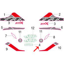 Calcomania Benelli Blanco (TRK502X)