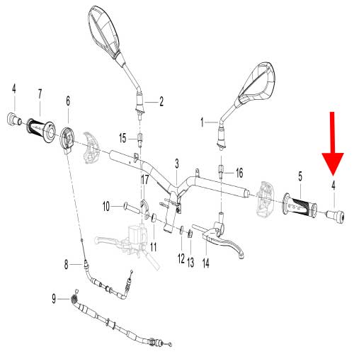 Balanceadores del manubrio (K-BLADE125)