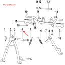 Eje del caballete central (RKG150)