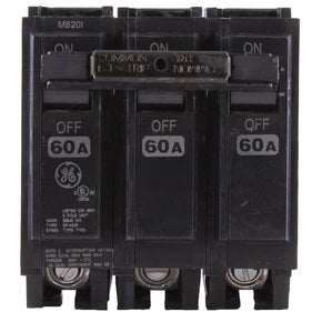 Breaker eléctrico 60 amperios de 3 polos, 120/240 V. General Electric (GE)