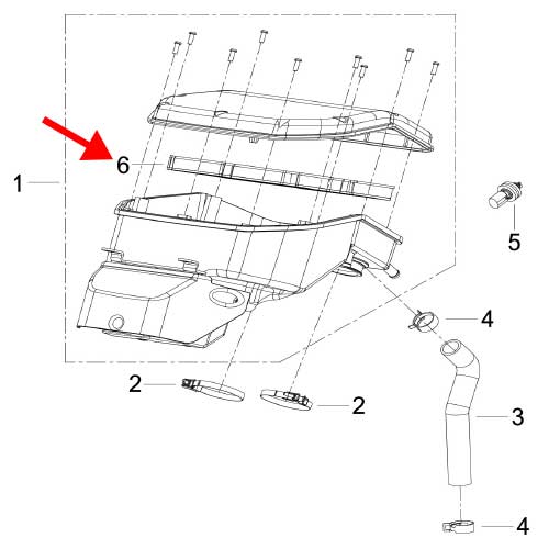 Filtro de aire (752S)