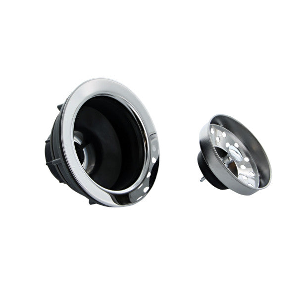 Canasta de plastico con colador de acero inoxidable de 4" para fregadero