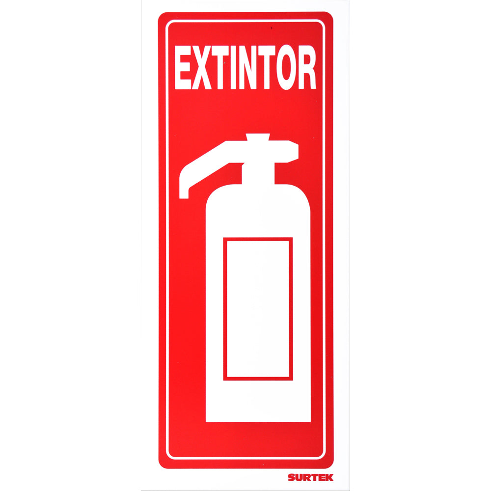 Letrero "Extintor" vertical Surtek