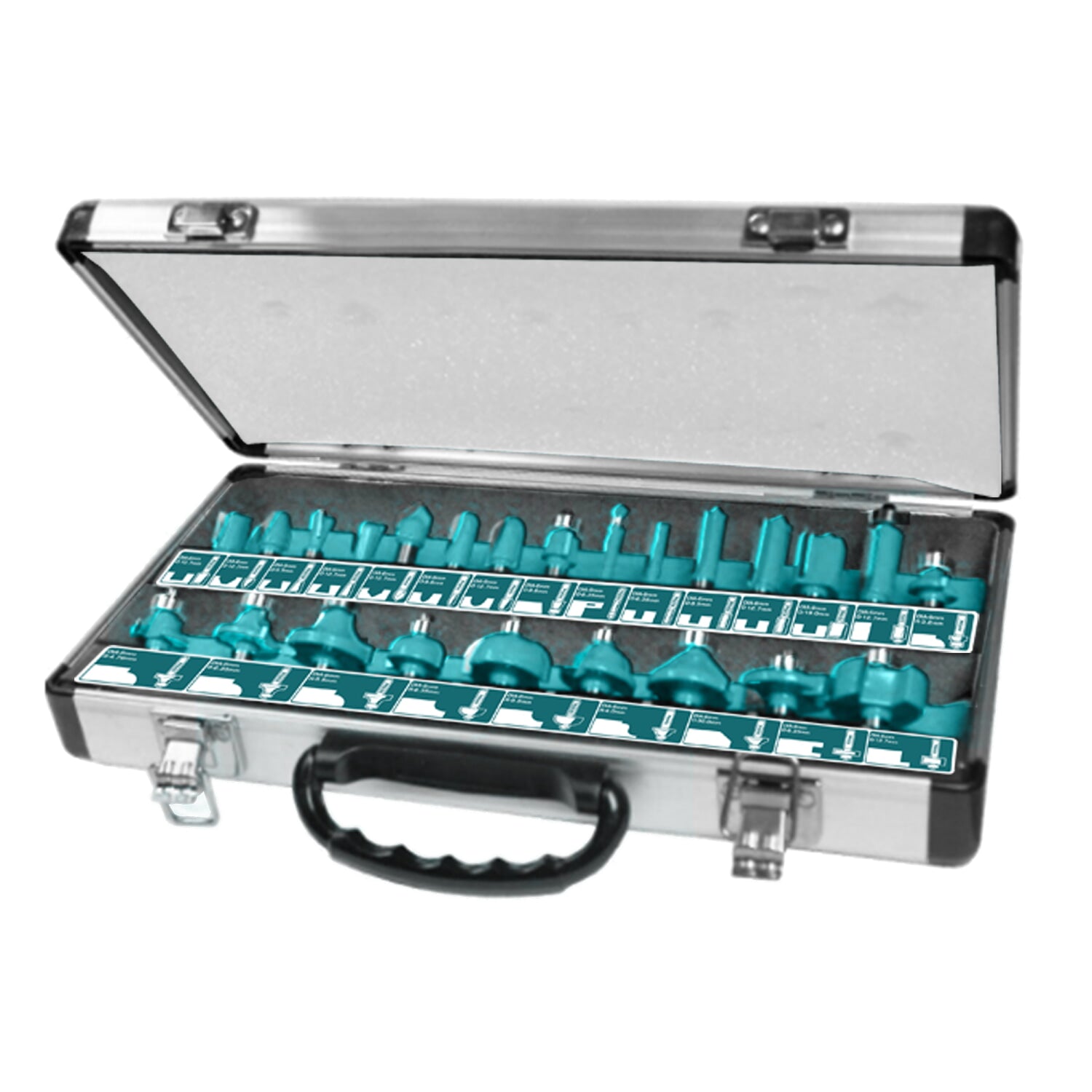 Juego de Brocas para Router (24 piezas) Vástago 1/4"