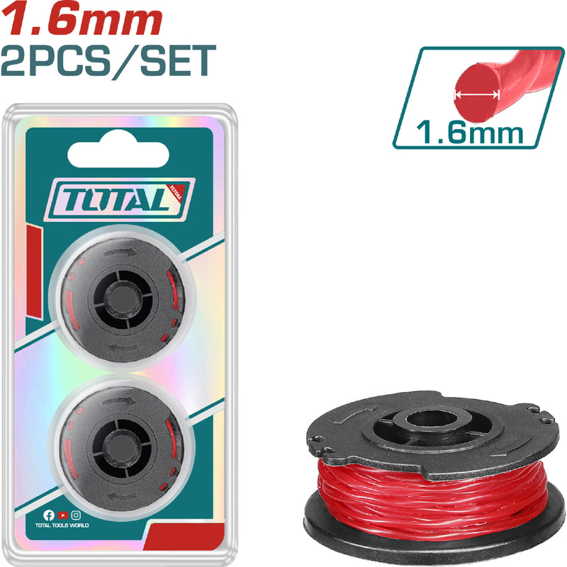 Hilo de nylon para cortadora desmalezadora 1.6 de diámetro, 5m de longitud