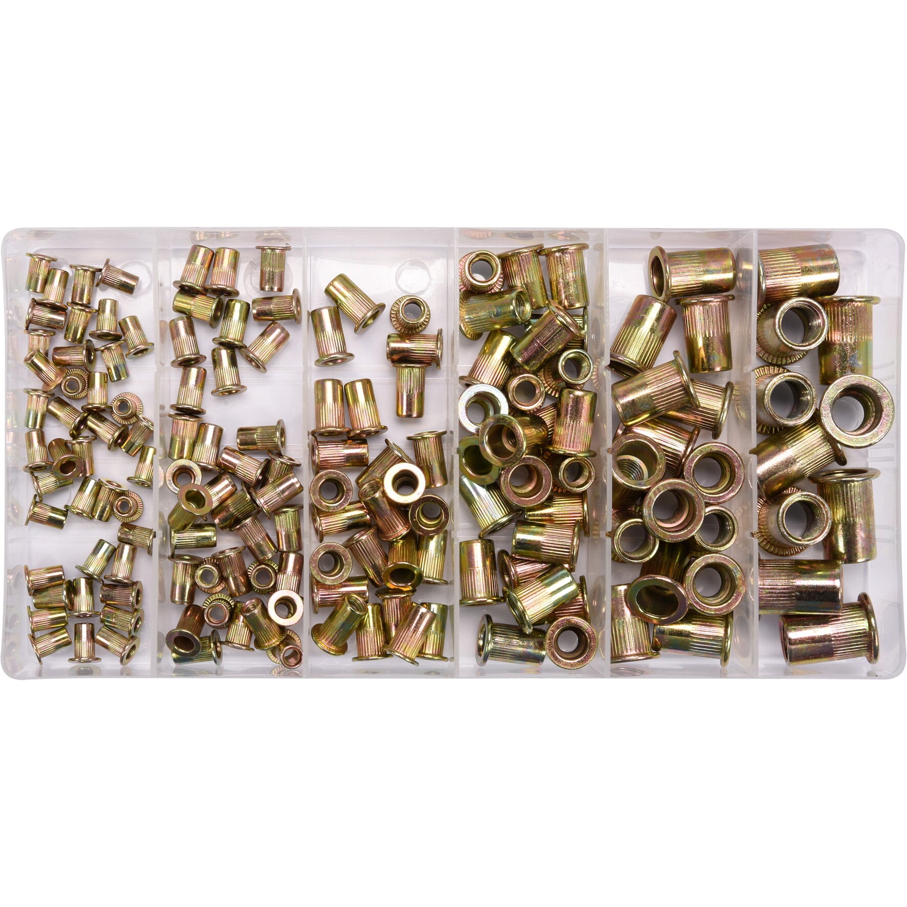 Remaches roscados variados M3-40PC M4-35PC M5-25PC M6-25PC M8-15PC M10-10PC