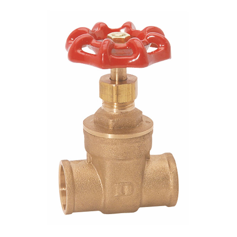 Válvula  de compuerta 3/4" de bronce para soldar 200 PSI