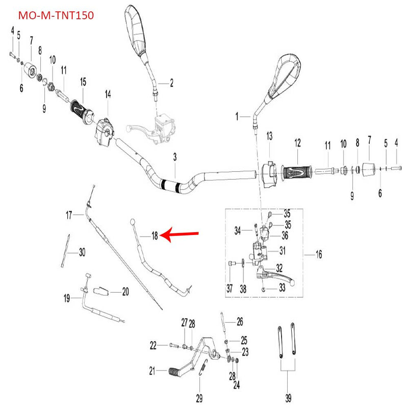 Cable del cebador (TNT150)